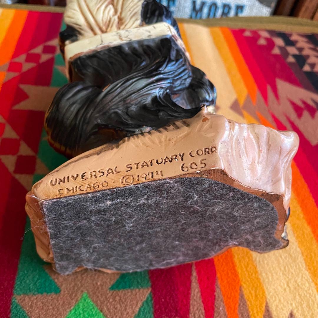 貴重！70sネイティブアメリカン像USAアンティーク /50's40'sナバホ族