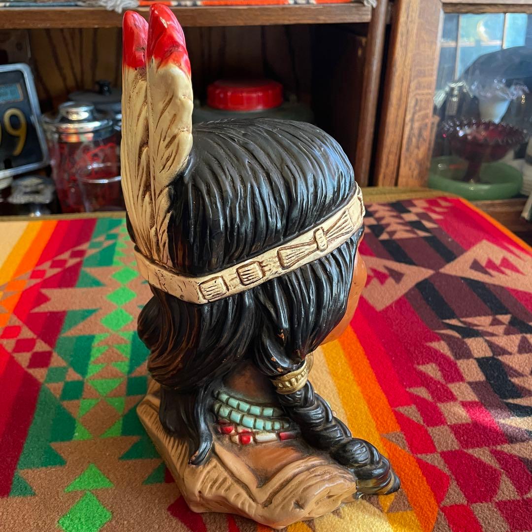 貴重！70sネイティブアメリカン像USAアンティーク /50's40'sナバホ族