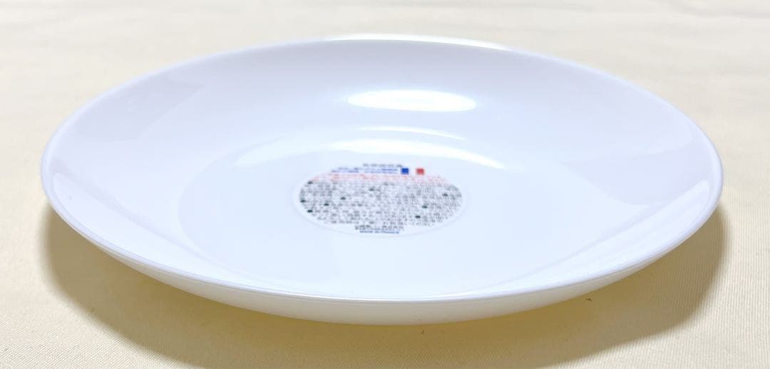 フランス製　ARTICLE YAMAZAKI山崎　耐熱強化ガラス　白い丸皿20枚