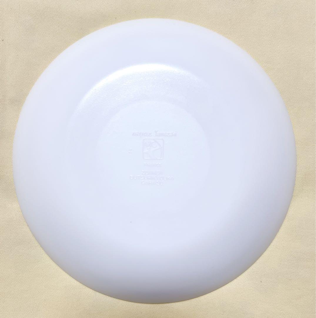 フランス製　ARTICLE YAMAZAKI山崎　耐熱強化ガラス　白い丸皿20枚