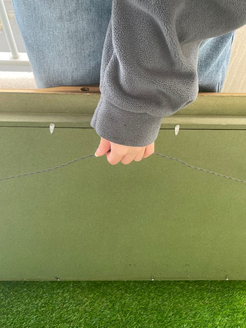 薔薇花瓶　油彩画 装飾フレーム付き