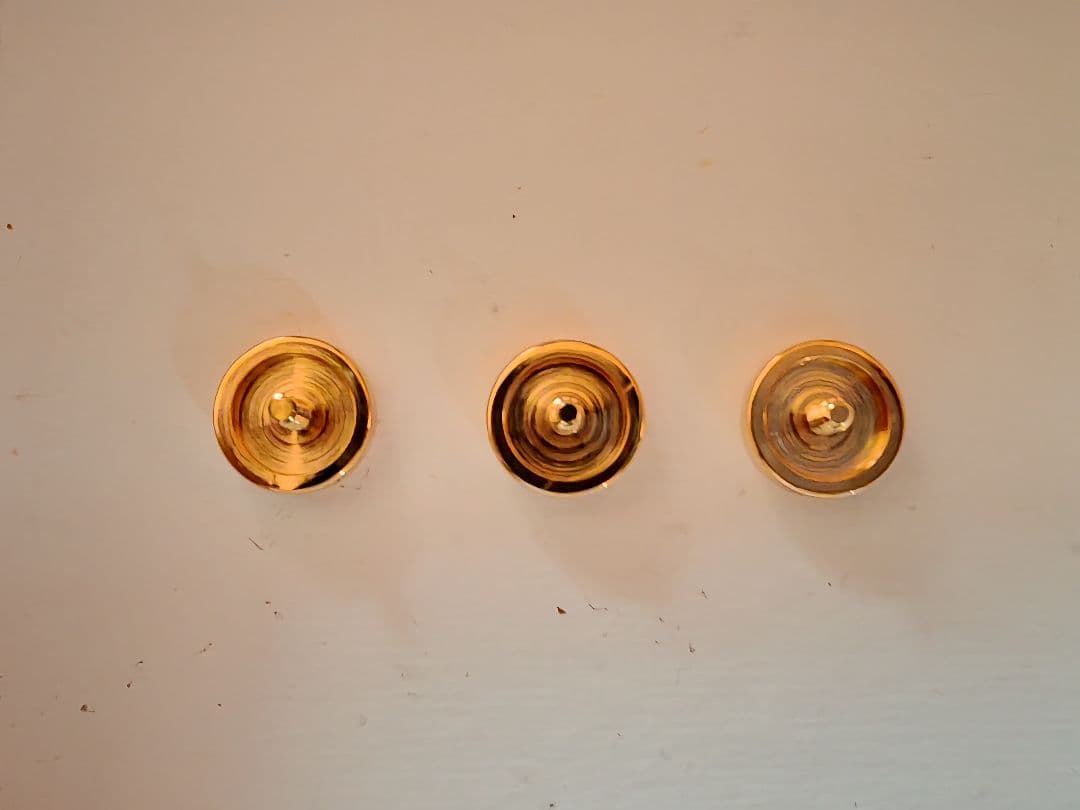 KGU BRASS社製 Bachトランペット用金メッキ ピストンボタン