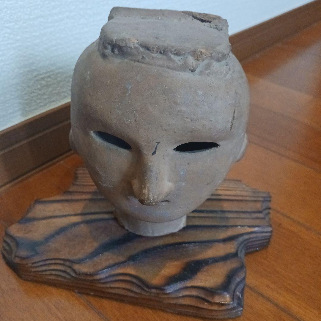 埴輪（はにわ）木製台座付き