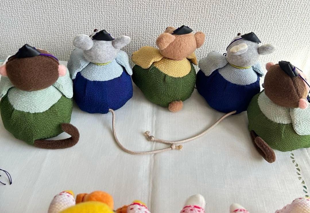 ハンドメイドひな祭りぬいぐるみ10体セット