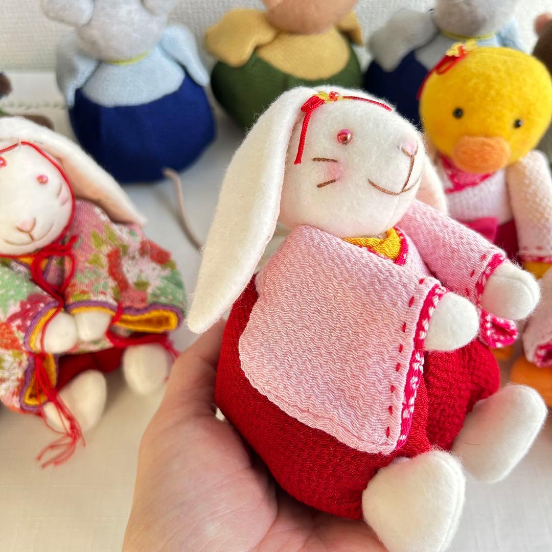 ハンドメイドひな祭りぬいぐるみ10体セット