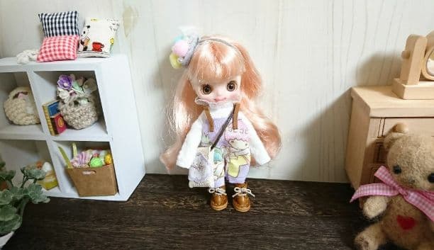 アユミーム⭐プチブライス ～マイメロちゃん柄サロペットコーディネートセット