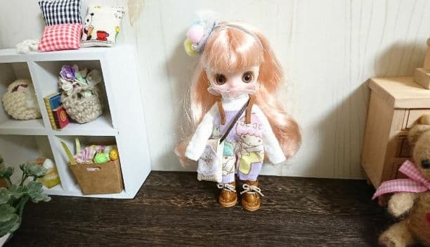 アユミーム⭐プチブライス ～マイメロちゃん柄サロペットコーディネートセット