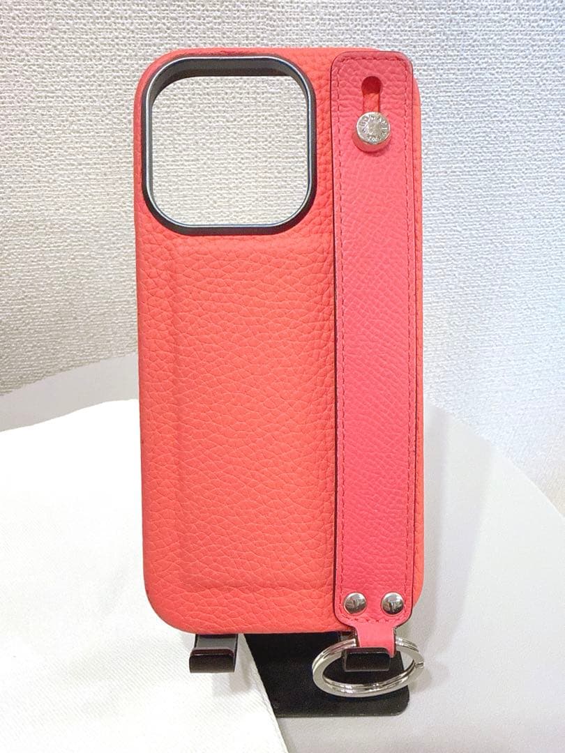 BONAVENTURA iPhone16proレザー スマホケースピンク