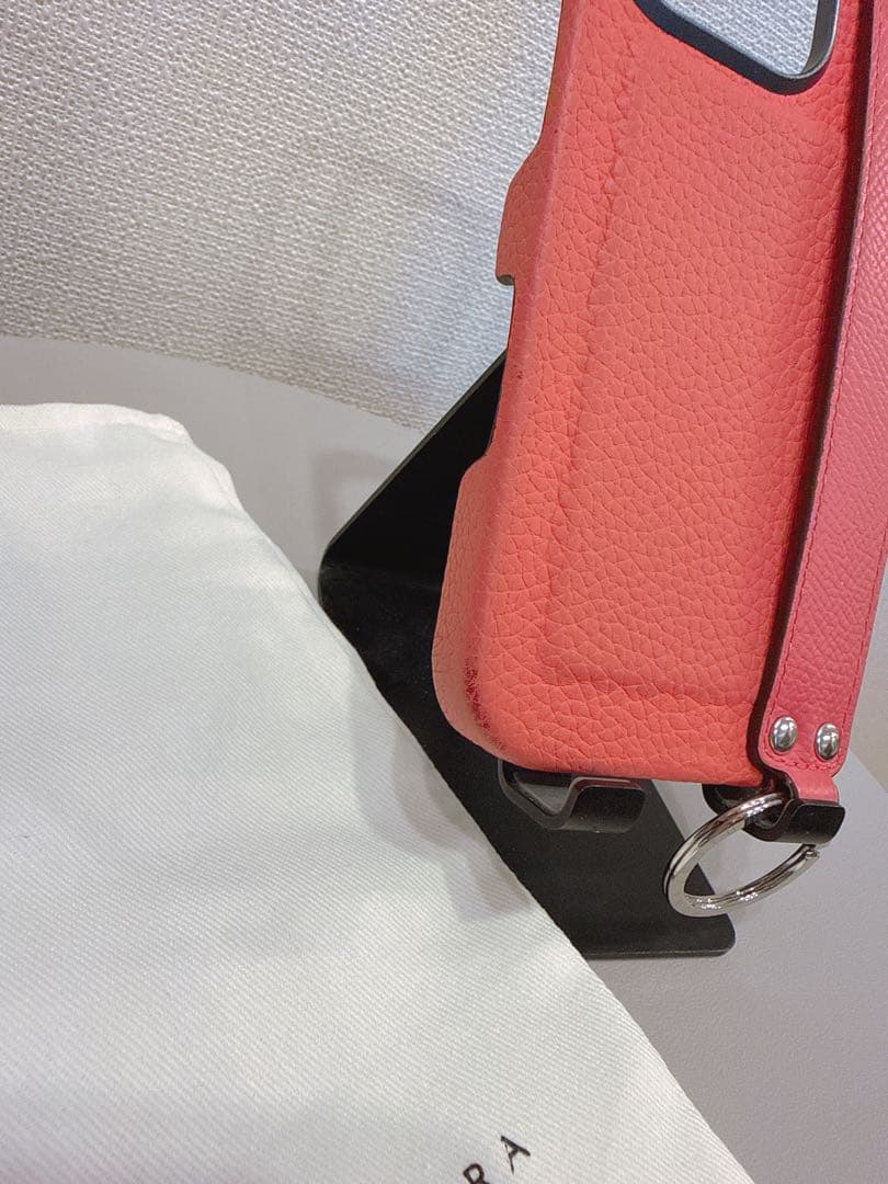 BONAVENTURA iPhone16proレザー スマホケースピンク