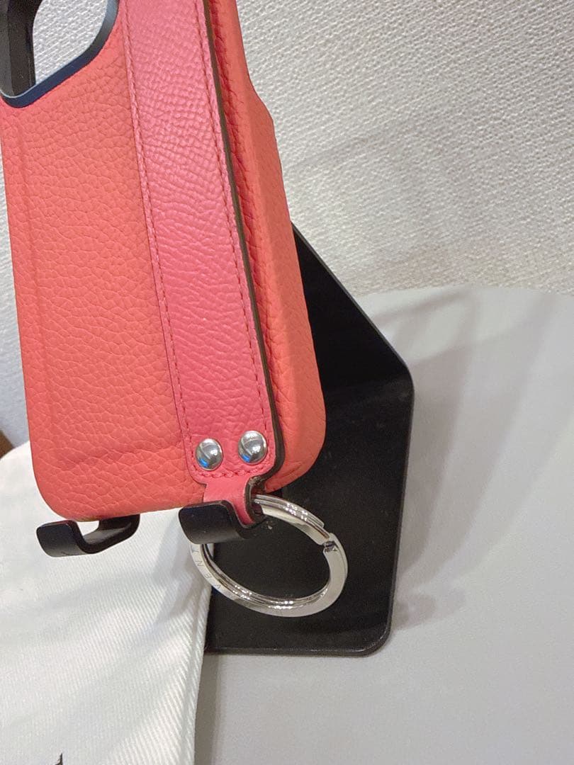 BONAVENTURA iPhone16proレザー スマホケースピンク