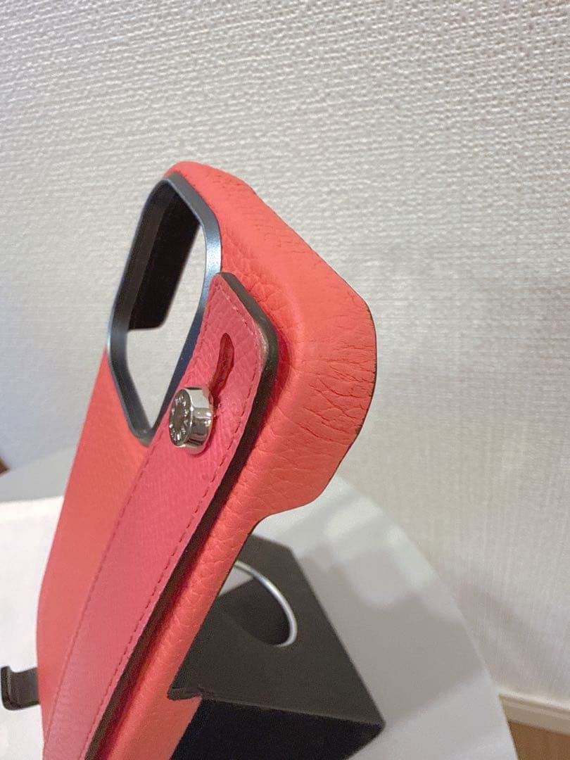 BONAVENTURA iPhone16proレザー スマホケースピンク