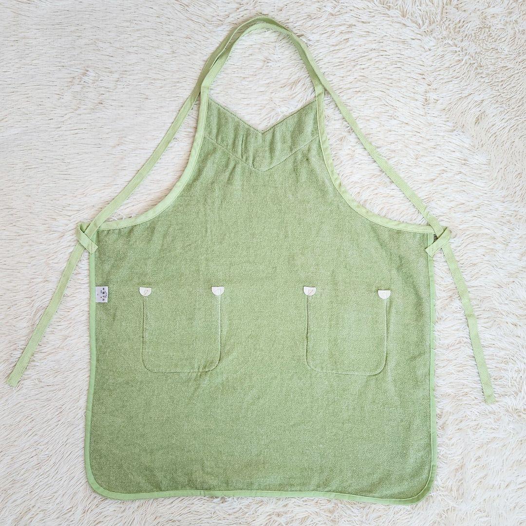 《未使用タグ付き》FEILER フェイラー シュニール織り エプロン グリーン