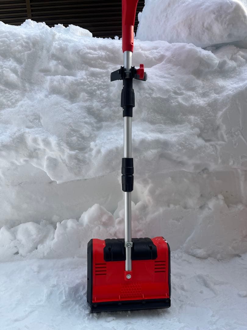 LOOPFKL 電動除雪機 充電式　家庭用 雪掻き電動除雪機【バッテリー2個付】