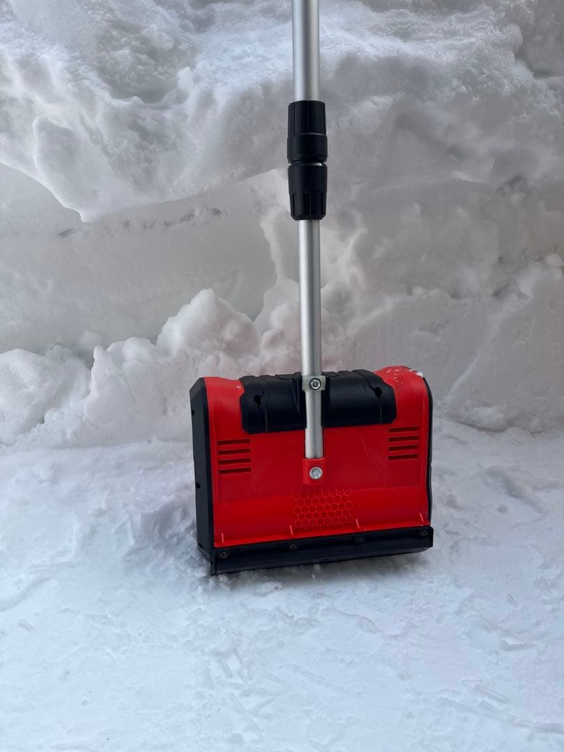 LOOPFKL 電動除雪機 充電式　家庭用 雪掻き電動除雪機【バッテリー2個付】