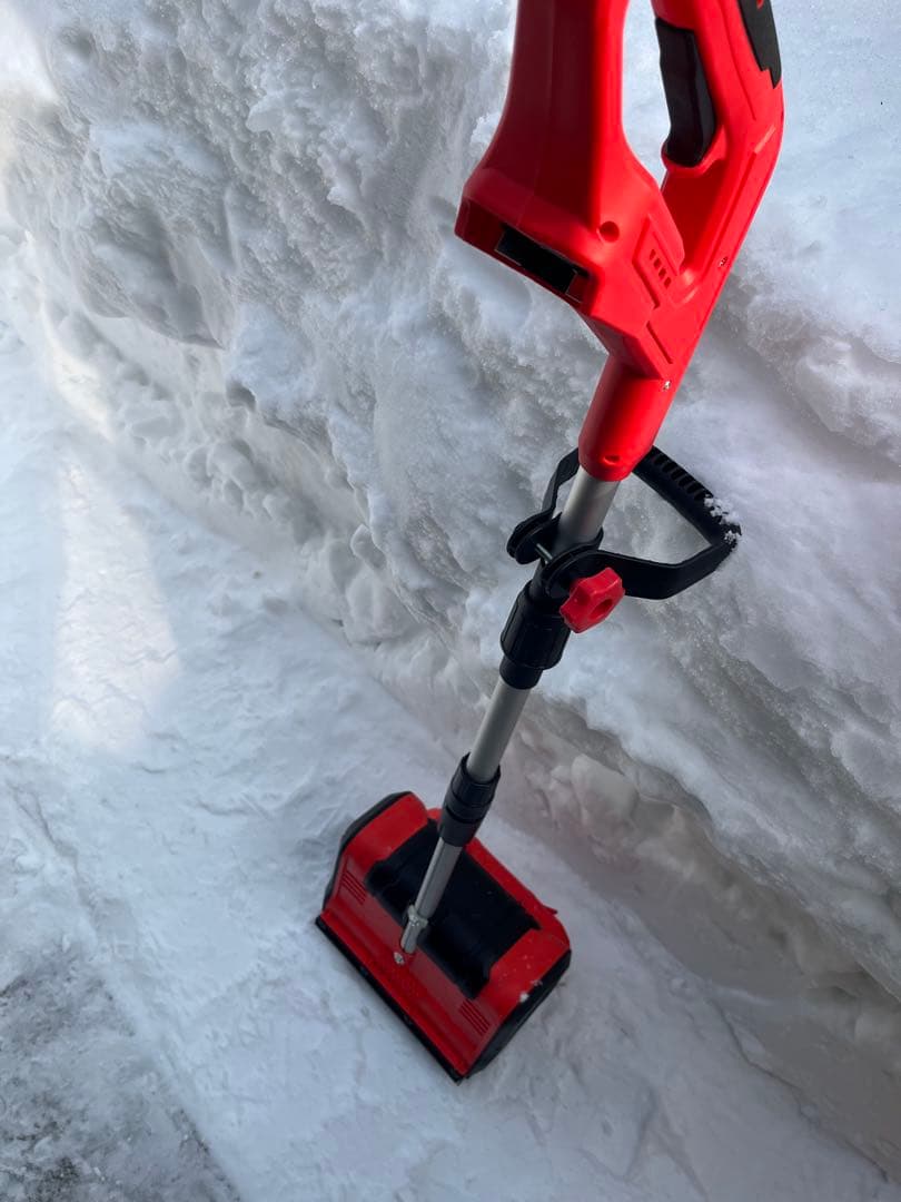 LOOPFKL 電動除雪機 充電式　家庭用 雪掻き電動除雪機【バッテリー2個付】