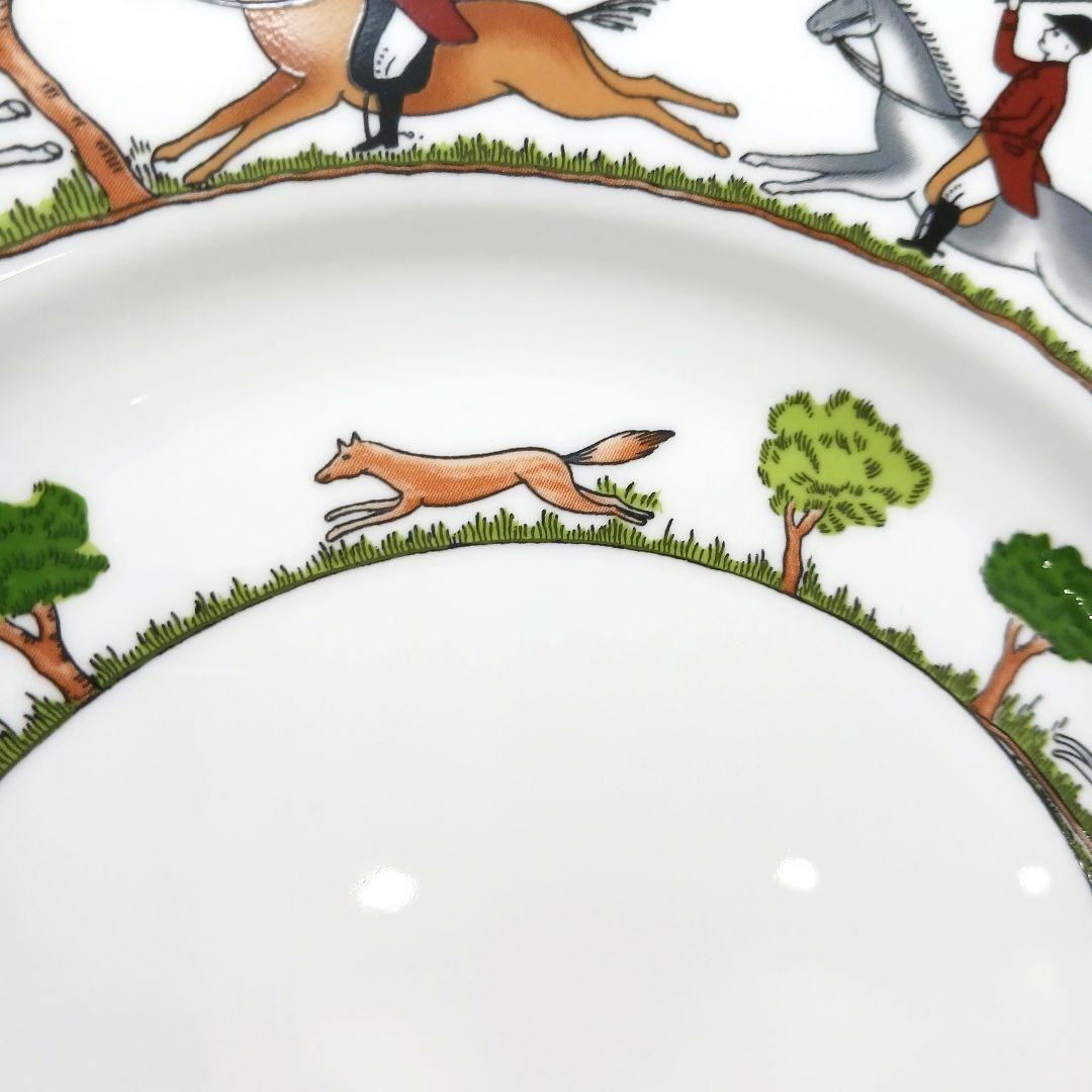 Y3333-4-5 ウェッジウッド ハンティングシーン プレート 直径27㎝