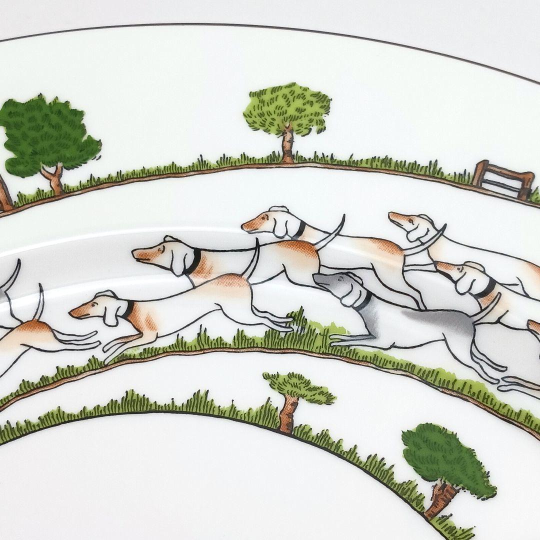 Y3333-4-5 ウェッジウッド ハンティングシーン プレート 直径27㎝