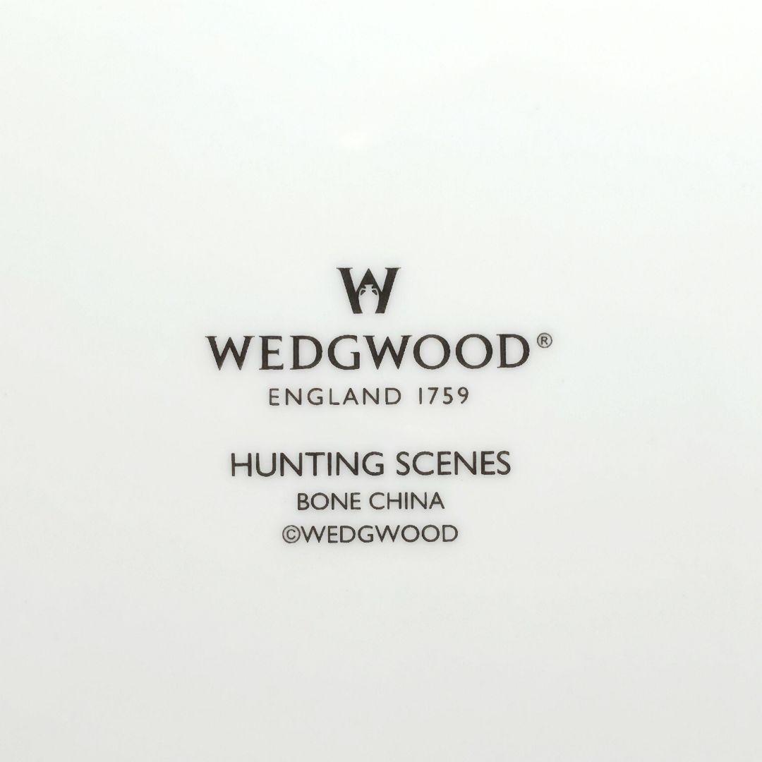 Y3333-4-5 ウェッジウッド ハンティングシーン プレート 直径27㎝
