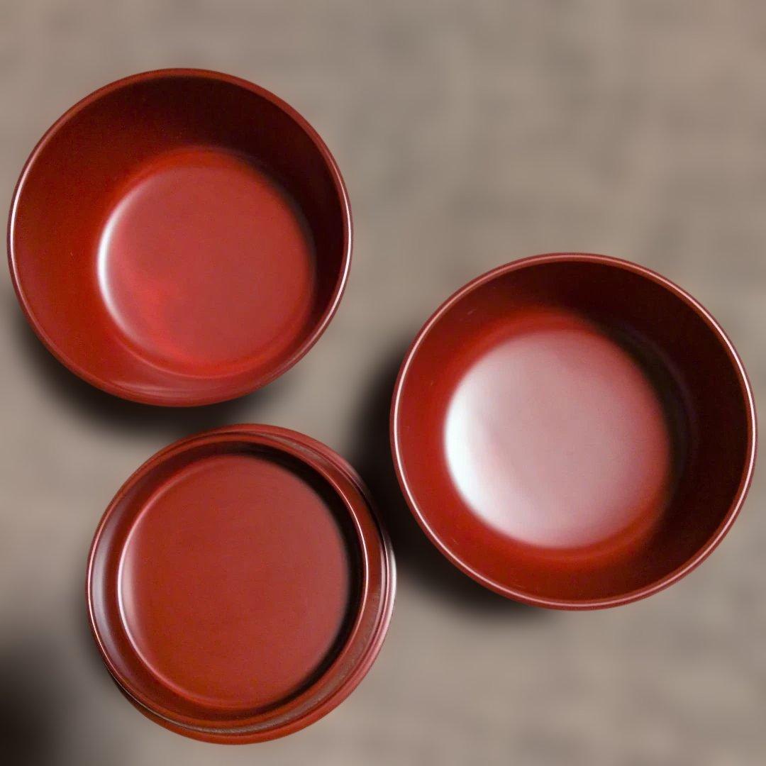 【滴生舎】お弁当箱(角、朱色)