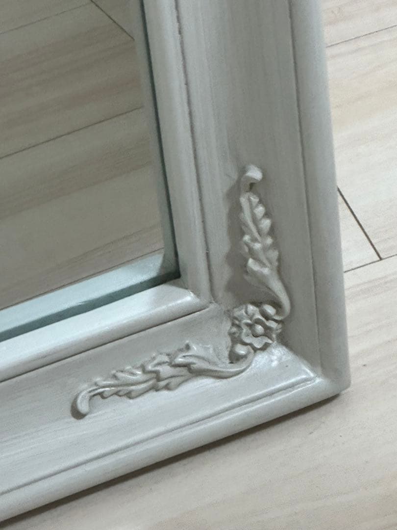 アンティークミラー 全身鏡 シャビー