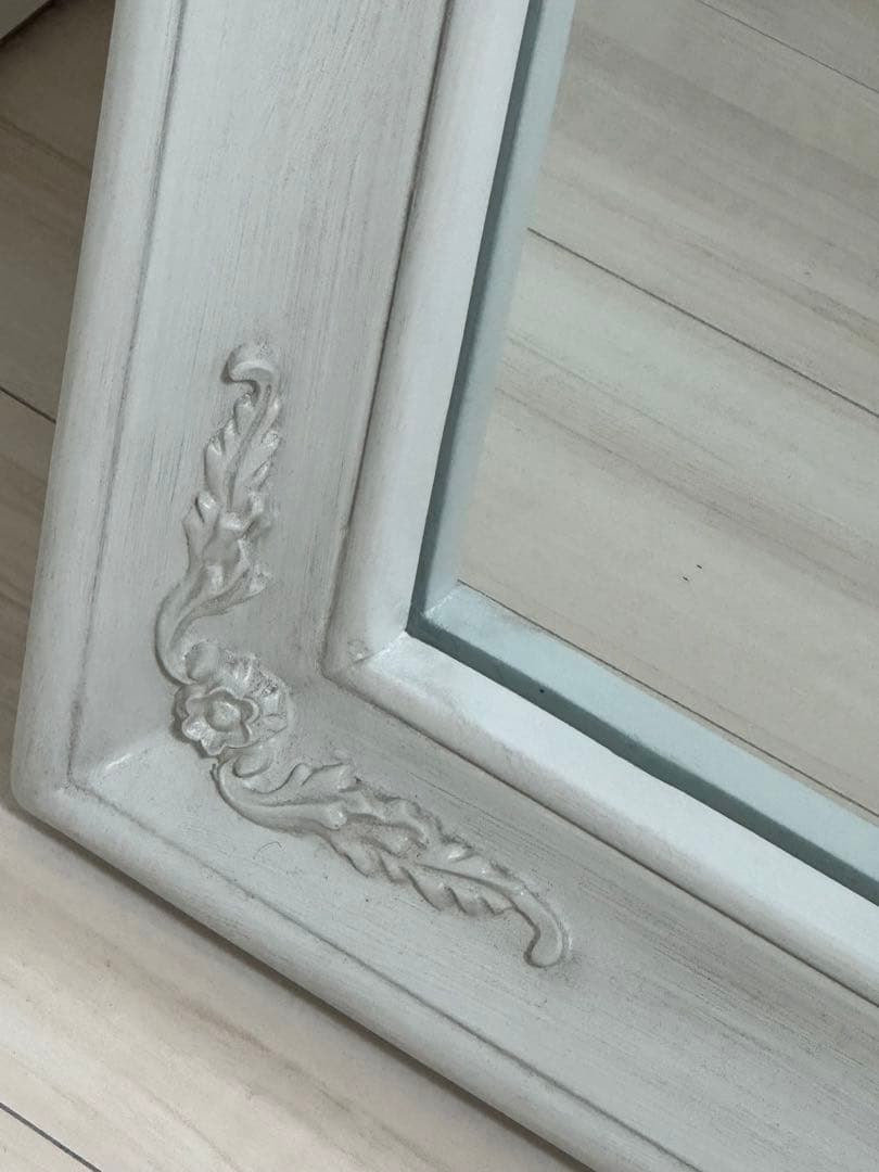 アンティークミラー 全身鏡 シャビー