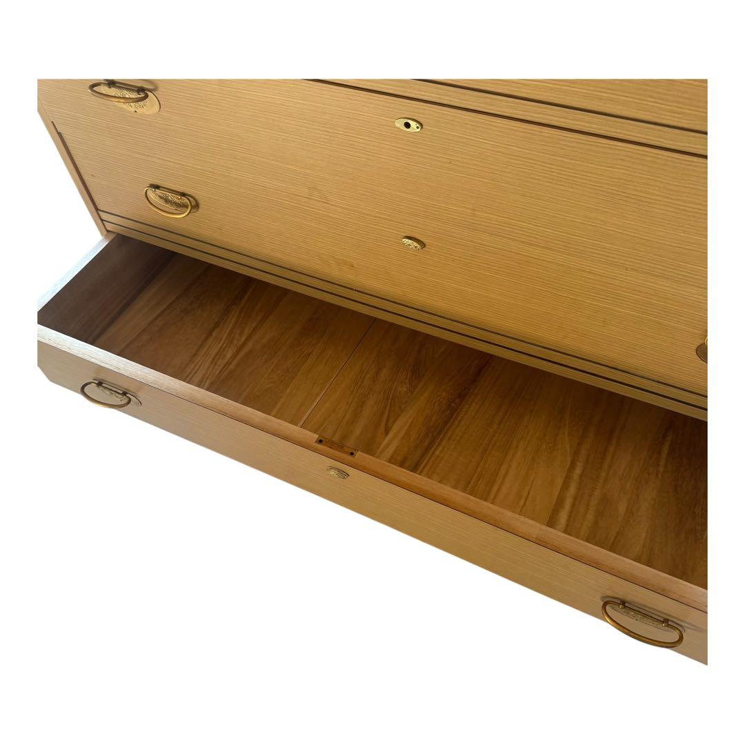 桐箪笥 7段＋上段引き戸収納 和箪笥 着物チェスト 外装：合板 / 内部：桐材