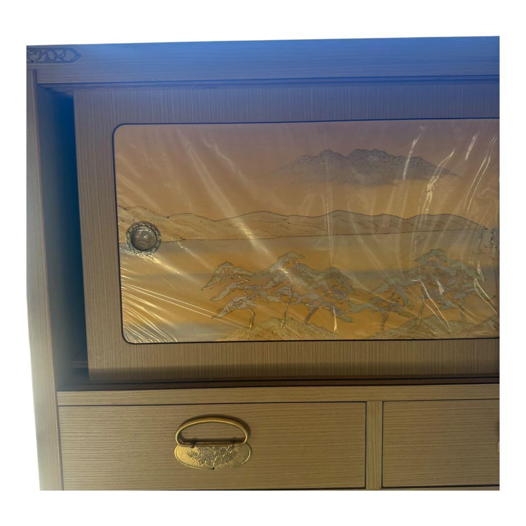 桐箪笥 7段＋上段引き戸収納 和箪笥 着物チェスト 外装：合板 / 内部：桐材