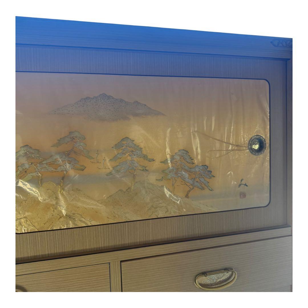 桐箪笥 7段＋上段引き戸収納 和箪笥 着物チェスト 外装：合板 / 内部：桐材