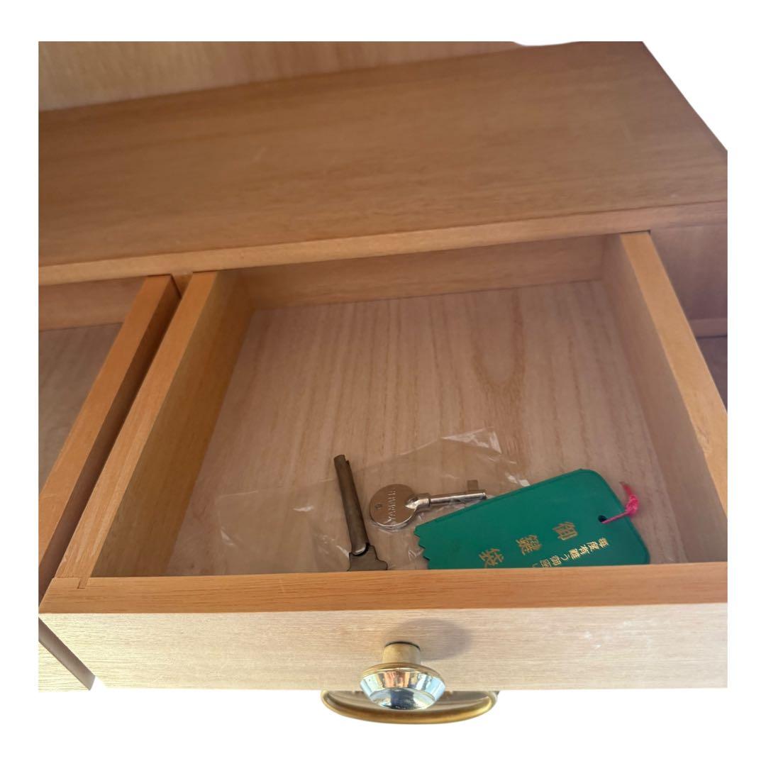 桐箪笥 7段＋上段引き戸収納 和箪笥 着物チェスト 外装：合板 / 内部：桐材