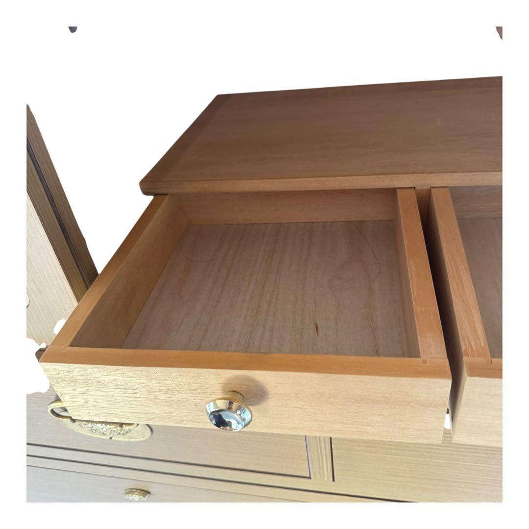 桐箪笥 7段＋上段引き戸収納 和箪笥 着物チェスト 外装：合板 / 内部：桐材