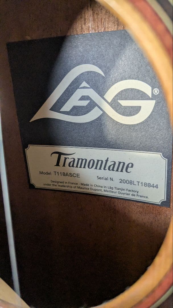 Tramontane T118ASCE アコースティックギター
