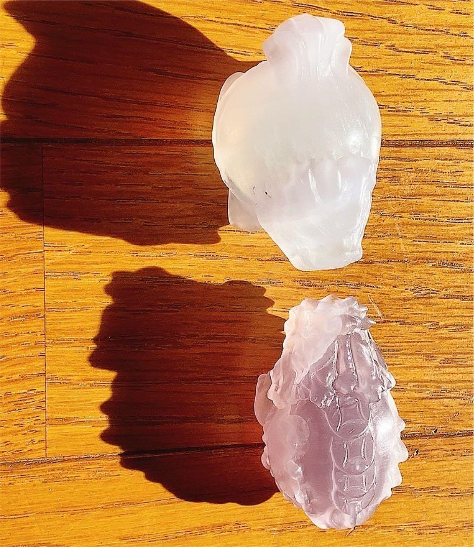 ミルキーカラー 龍亀 セット 天然石 フローライト