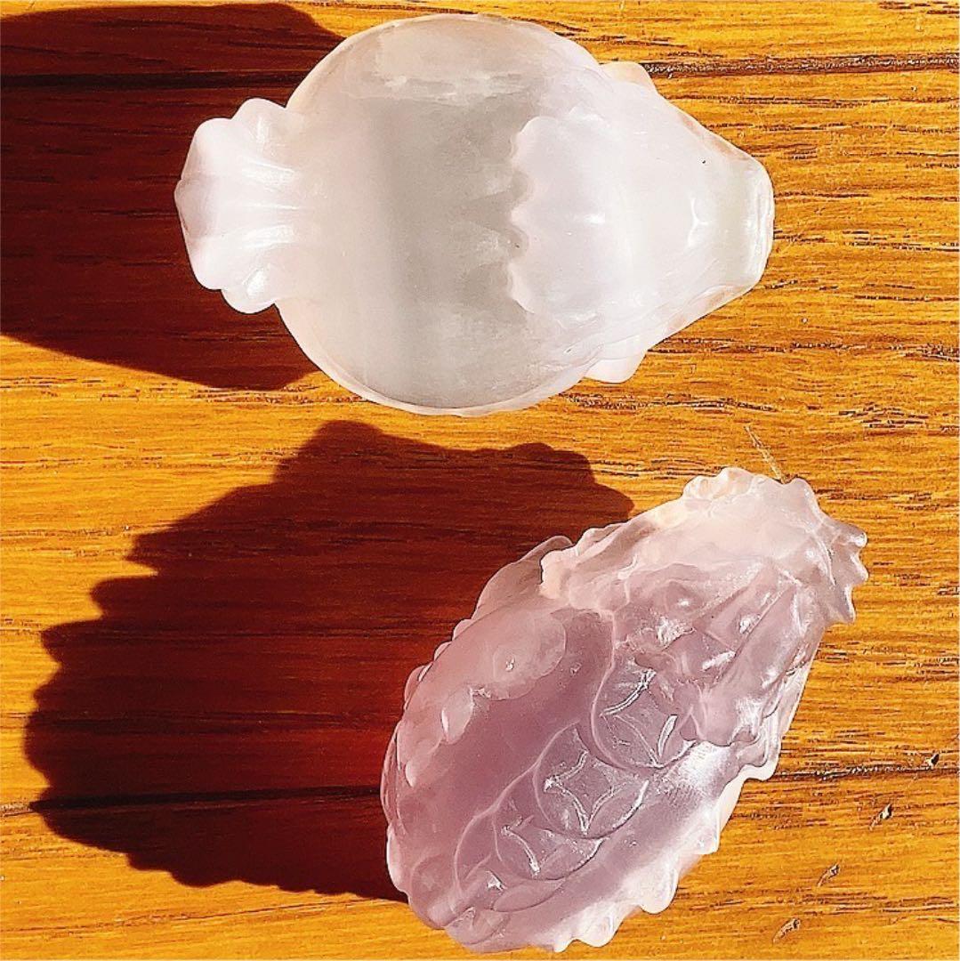 ミルキーカラー 龍亀 セット 天然石 フローライト