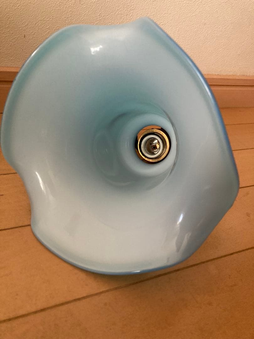 ヴィンテージ ブルーガラス ペンダントライト