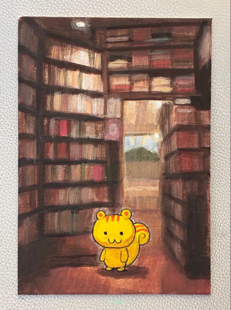 アクリル画合作　イワフネカナメ x モモ