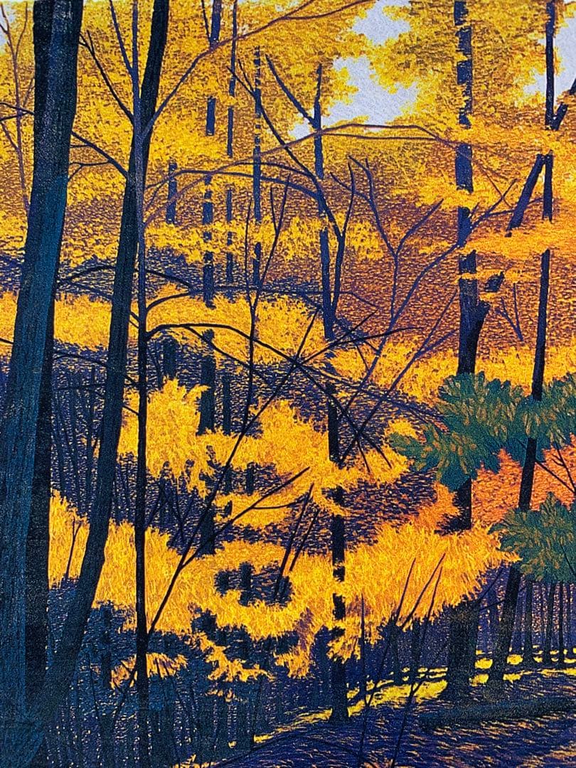 風景 紅葉 絵画 （C）