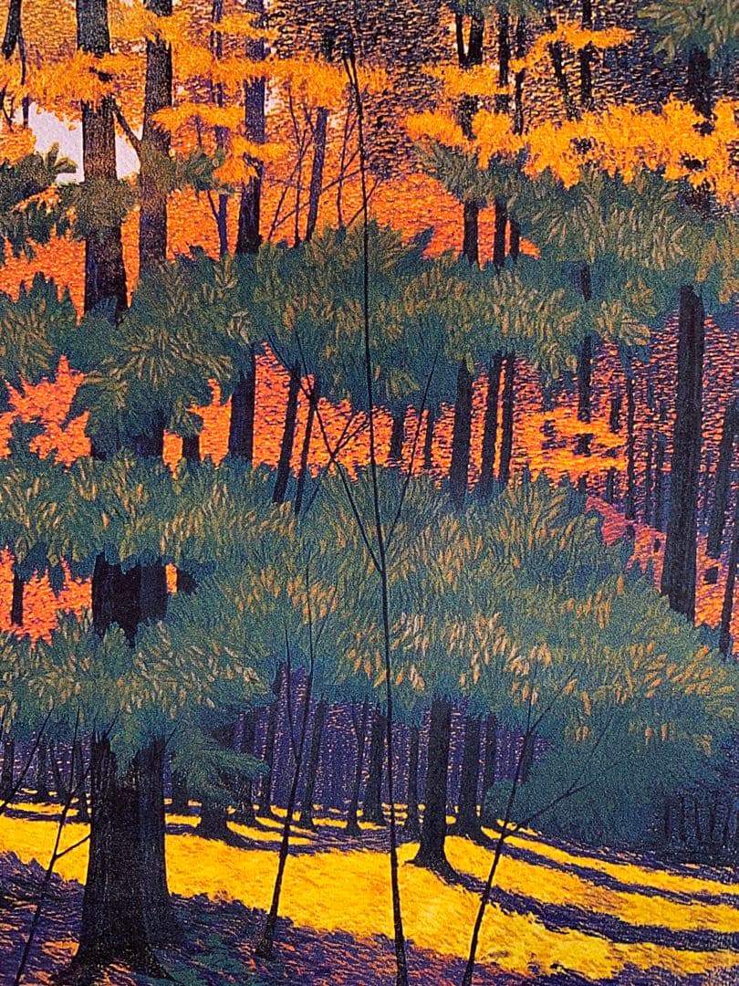 風景 紅葉 絵画 （C）