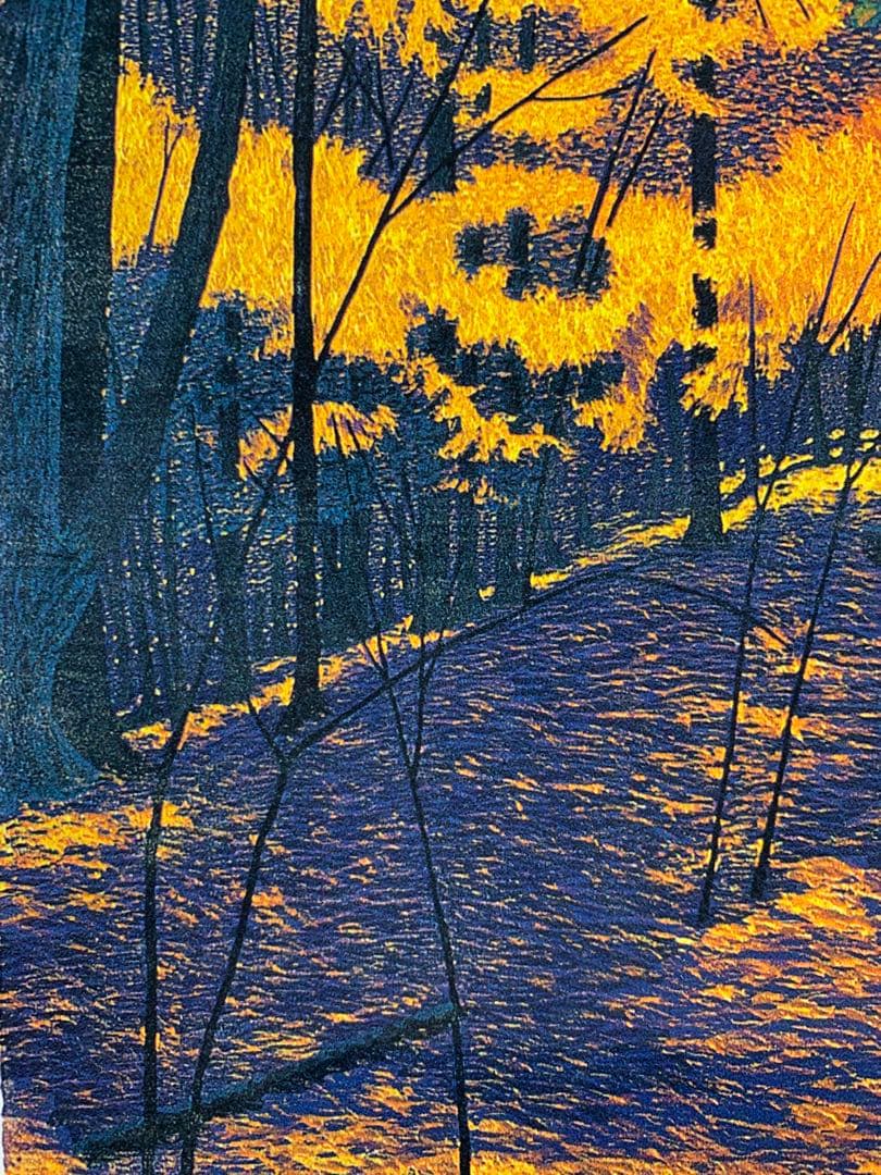 風景 紅葉 絵画 （C）