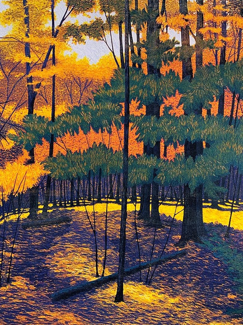 風景 紅葉 絵画 （C）