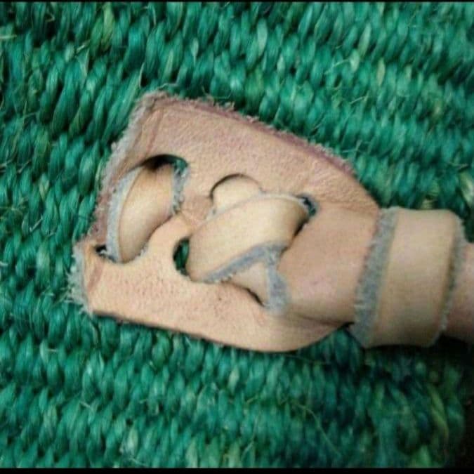 アフリカ　ケニア　新品　サイザル麻バック　Green　L