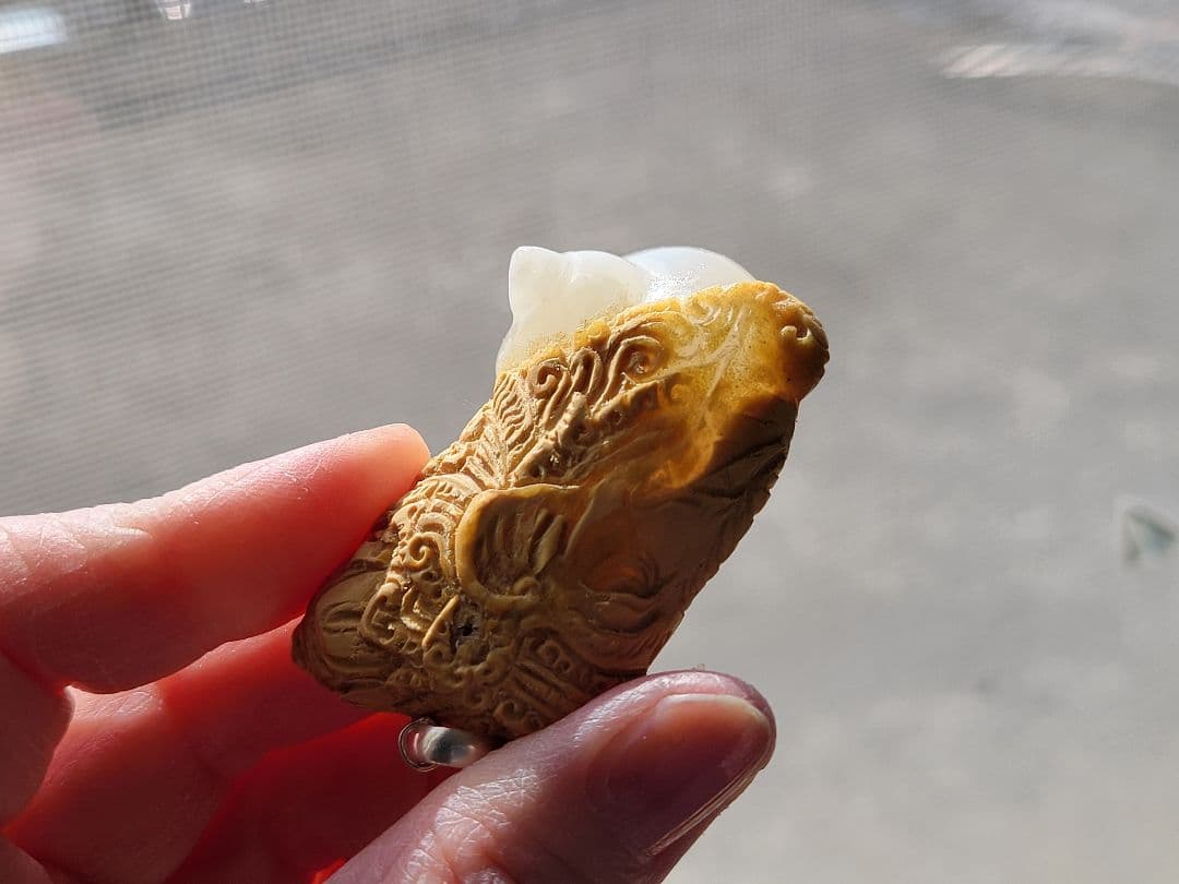 ★ガネーシャ彫刻　ケオン　ペンダントトップ ★