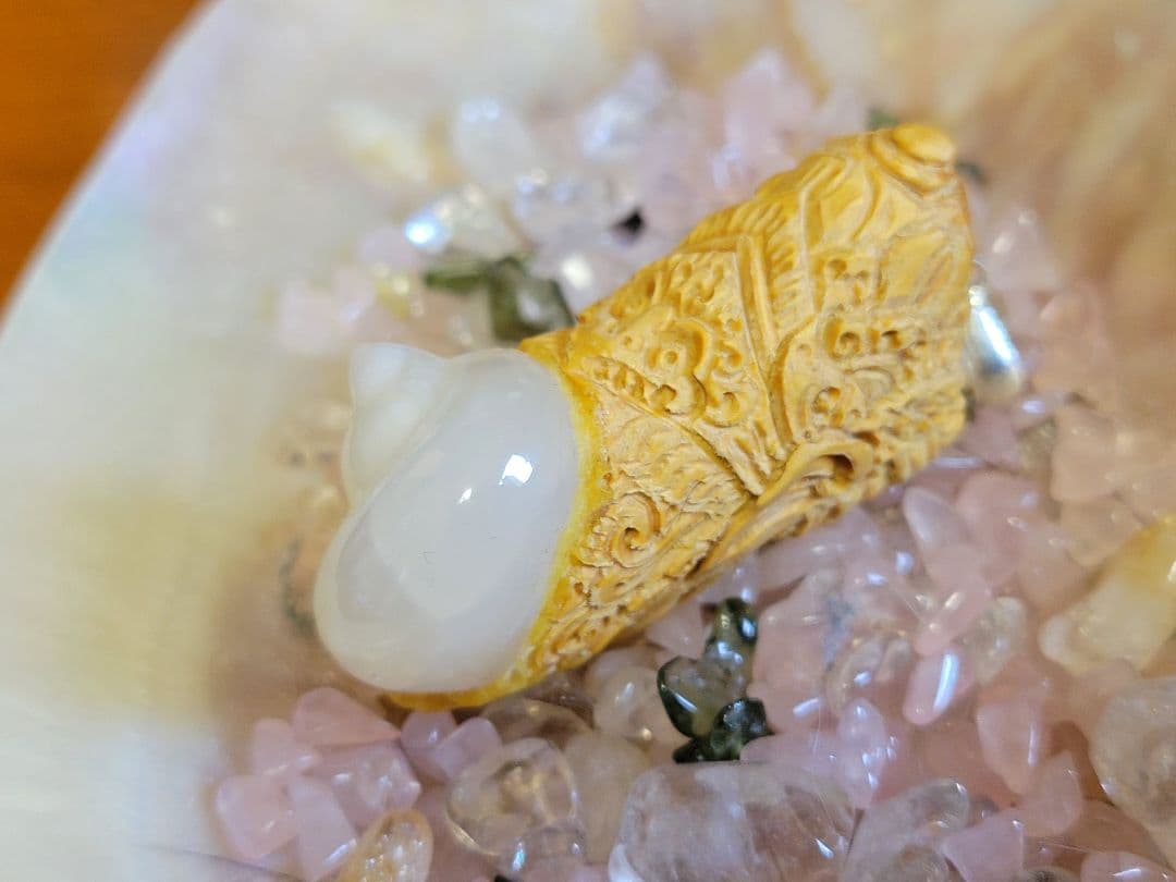 ★ガネーシャ彫刻　ケオン　ペンダントトップ ★