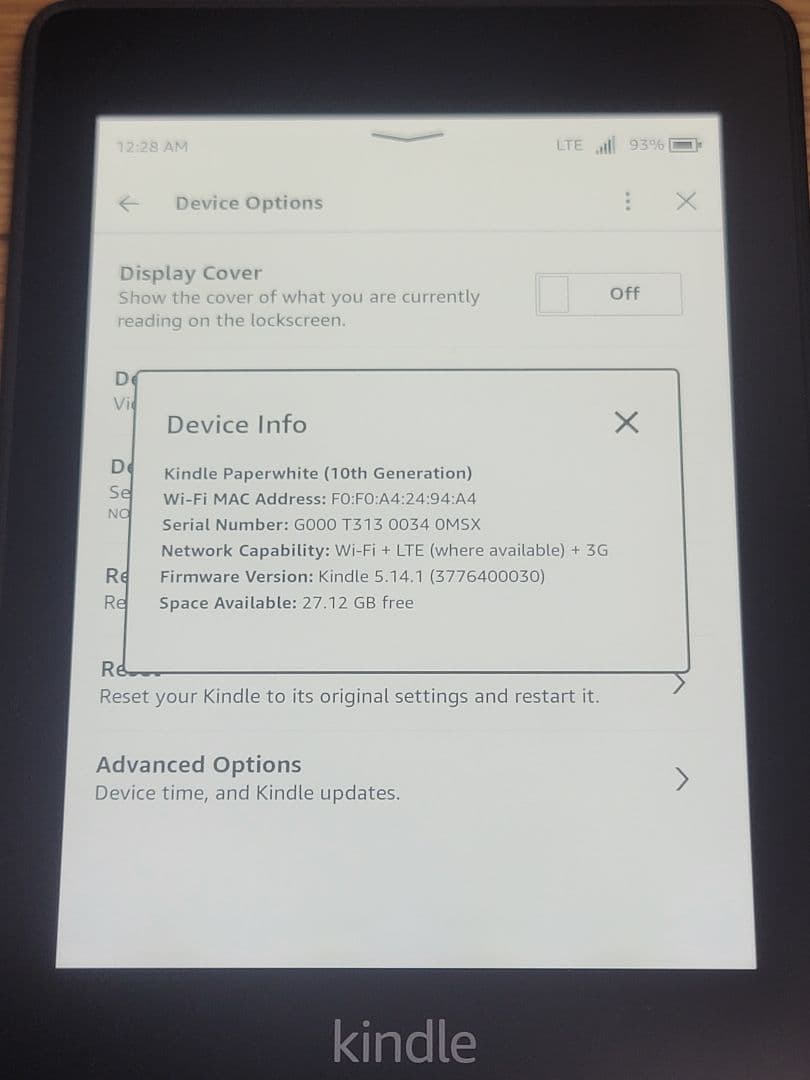 Kindle Paperwhite WiFi 無料4G 32GB 広告無10世代