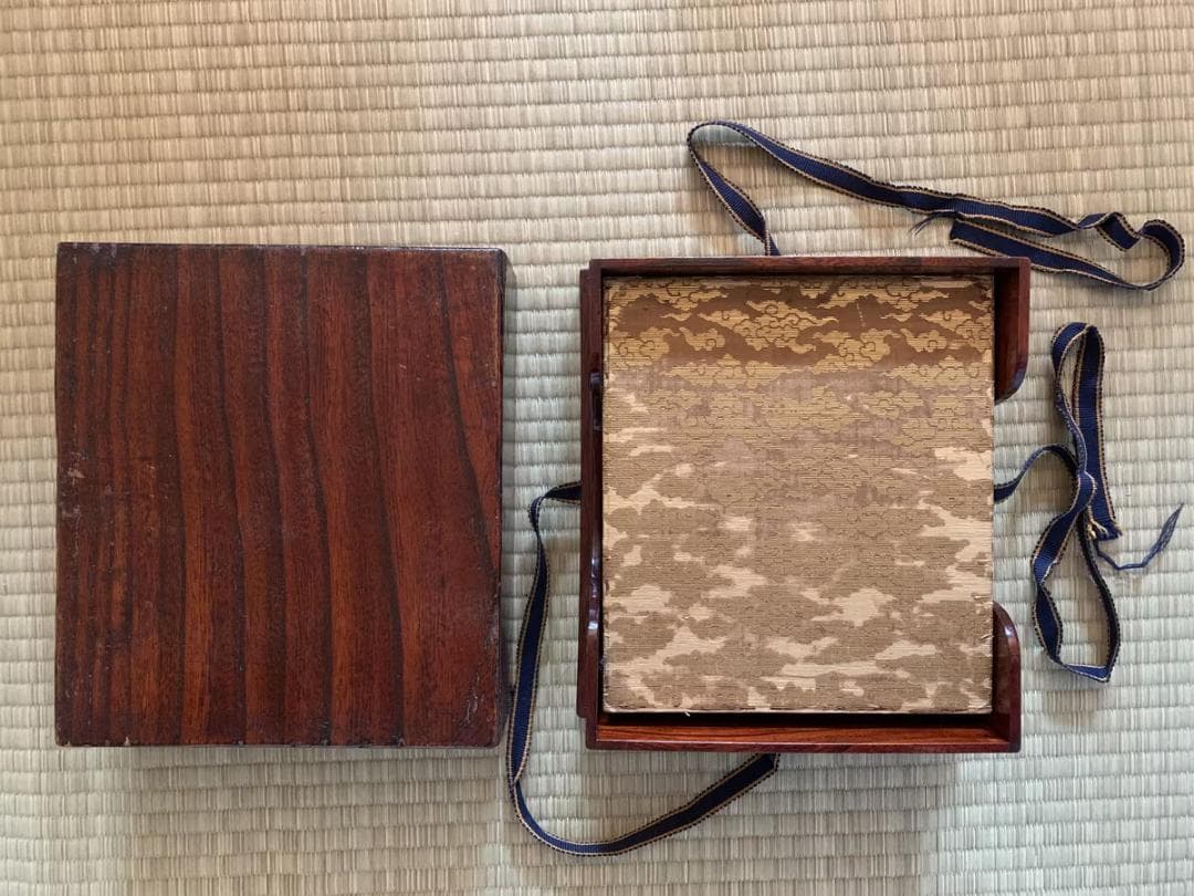 三十六歌仙 純金装飾 金襴表紙 和歌折帳 36面