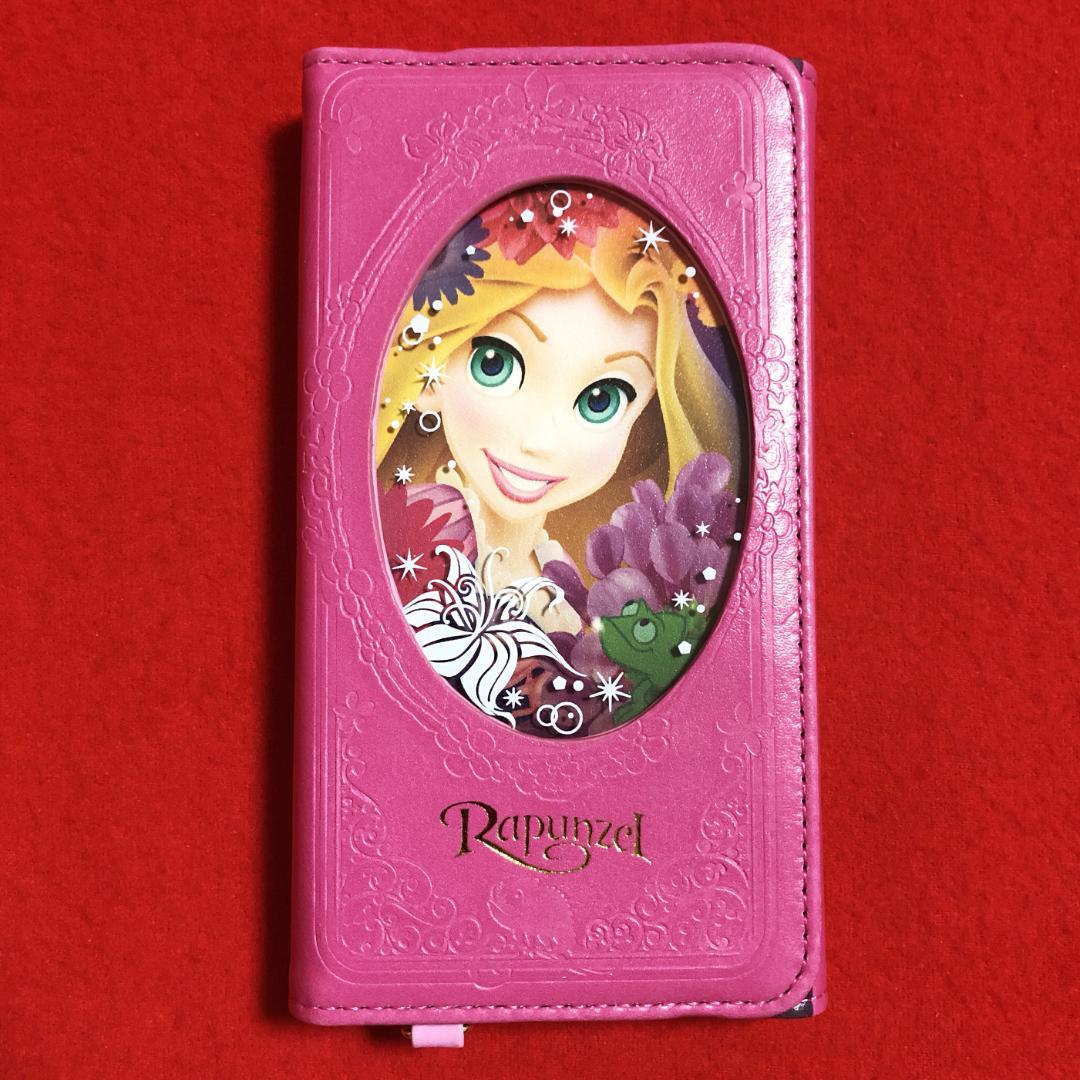 ディズニーラプンツェル汎用手帳型スマートフォンカバー：140×70×10mm以内