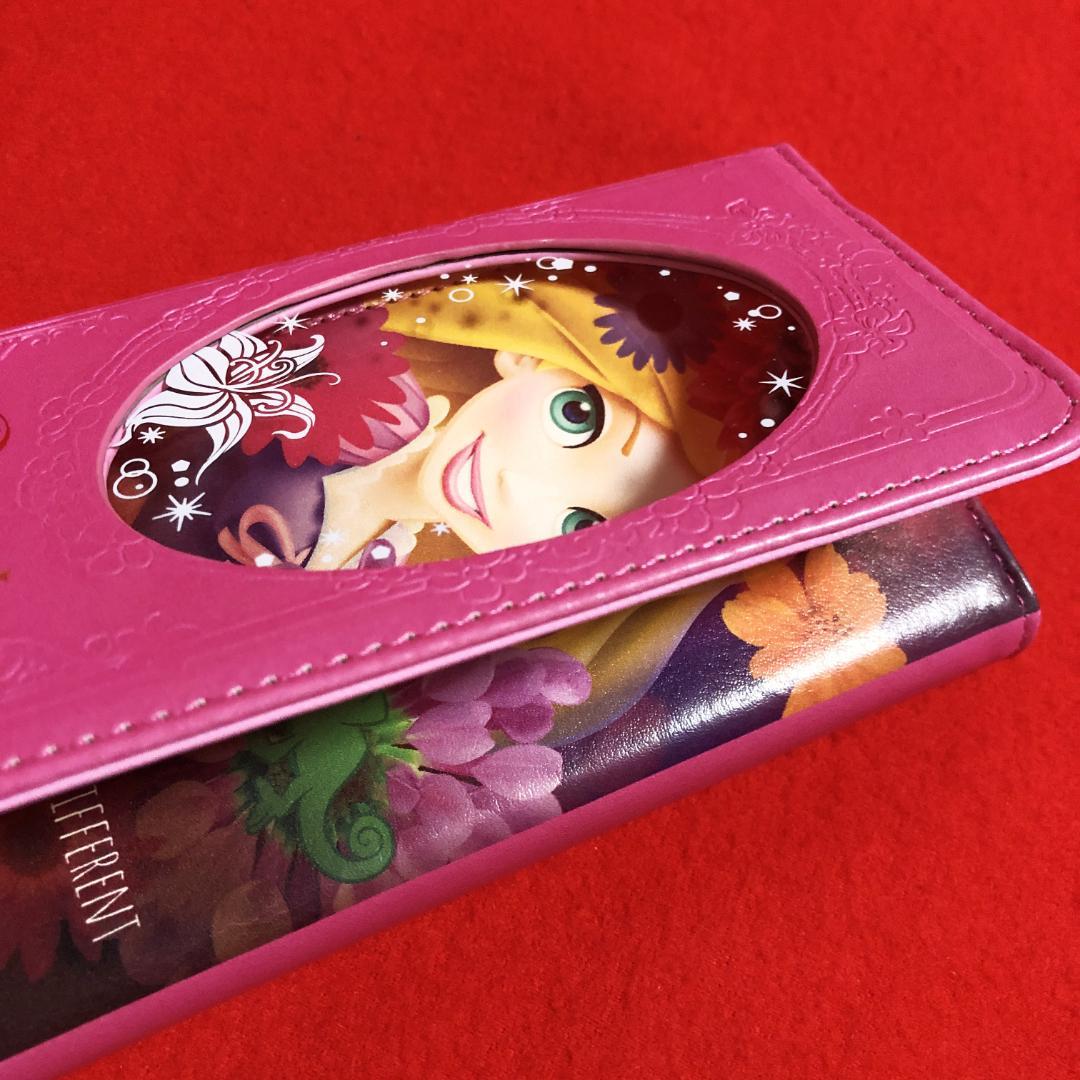 ディズニーラプンツェル汎用手帳型スマートフォンカバー：140×70×10mm以内