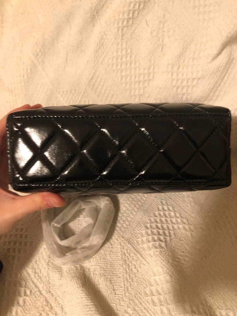 CHANEL ノベルティ キャビアスキン ショルダーバッグ ミニバッグ ブラック