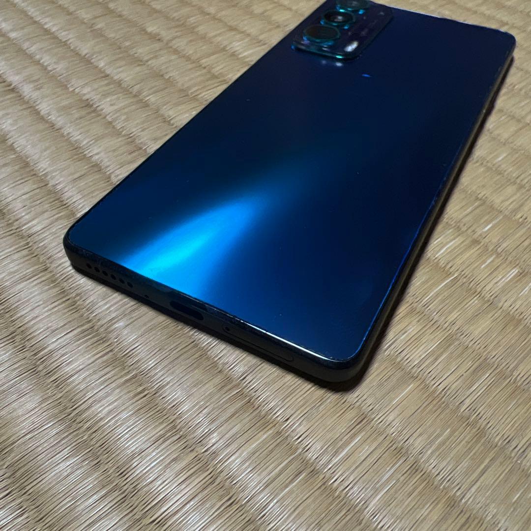 Motorola edge 20 ブルー android13 ケース付き 訳あり