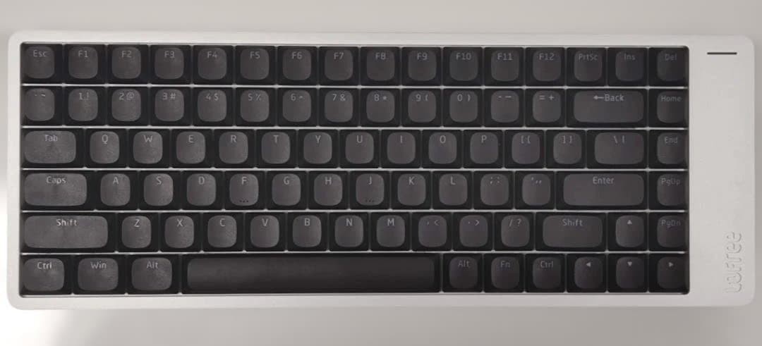 【特別限定カスタム】LOFREE FLOW2シルバー（84キー） ×静音ピンク軸