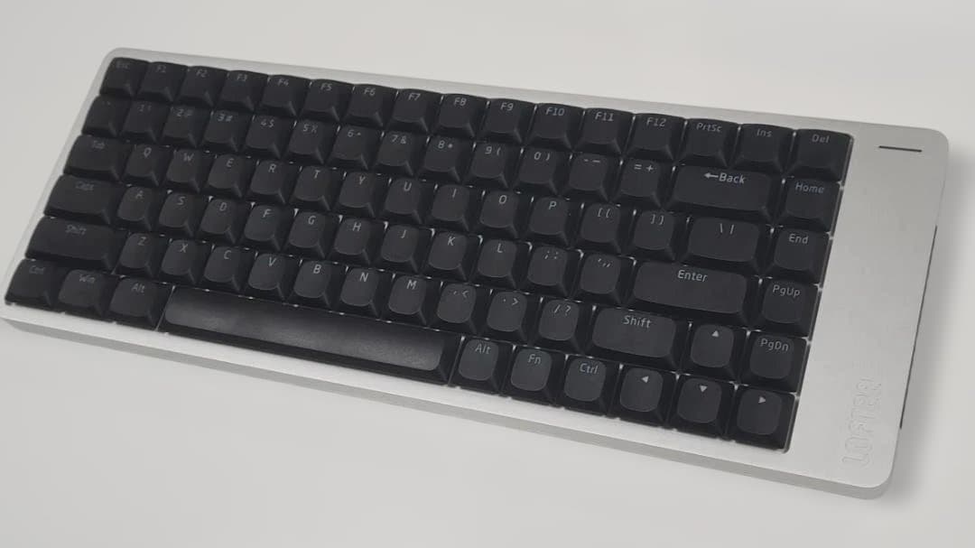 【特別限定カスタム】LOFREE FLOW2シルバー（84キー） ×静音ピンク軸